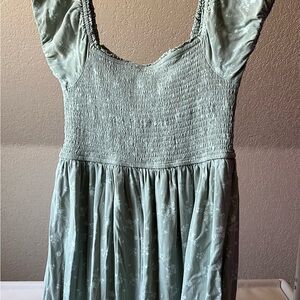 Light Green Floral Dress